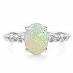 .925 Silver Luminous Opal Ring 71650
