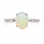 .925 Silver Luminous Opal Ring 71650