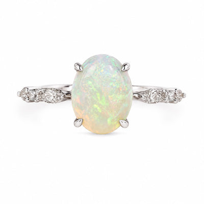 .925 Silver Luminous Opal Ring 71650