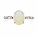 .925 Silver Luminous Opal Ring 71650