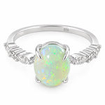 .925 Silver Luminous Opal Ring 71650