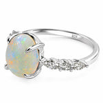 .925 Silver Luminous Opal Ring 71650