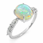 .925 Silver Luminous Opal Ring 71650