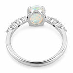 .925 Silver Luminous Opal Ring 71650