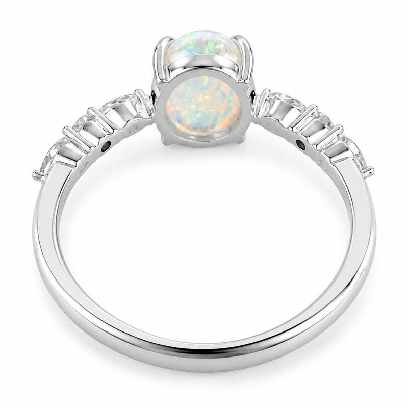 .925 Silver Luminous Opal Ring 71650