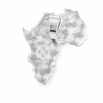 .925 Silver Medium African Lion Face Pendant 66468