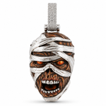 .925 Silver Mummified Zombie Pendant with Glow In The Dark Enamel 71721