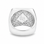 .925 Silver Pyramid Diamond Ring 67419