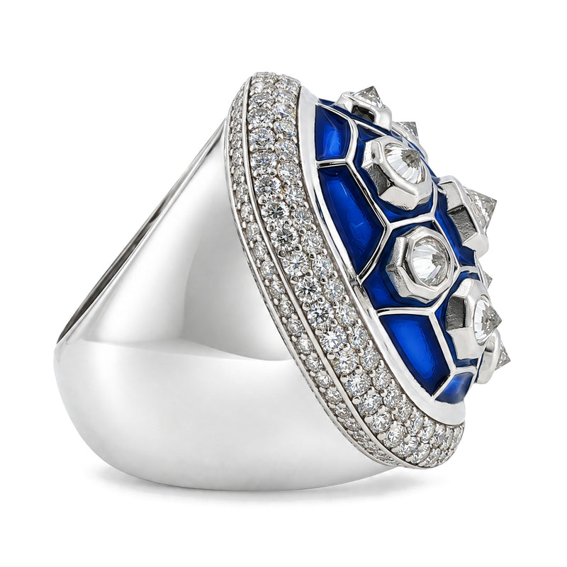 .925 Silver Shell Ring, view 4