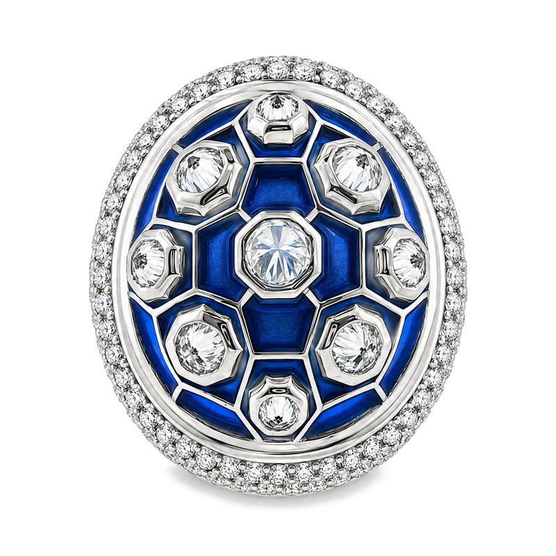 .925 Silver Shell Ring, view 2