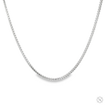 .925 silver solid Franco chain necklace, 1.2mm thickness, sleek and polished finish.