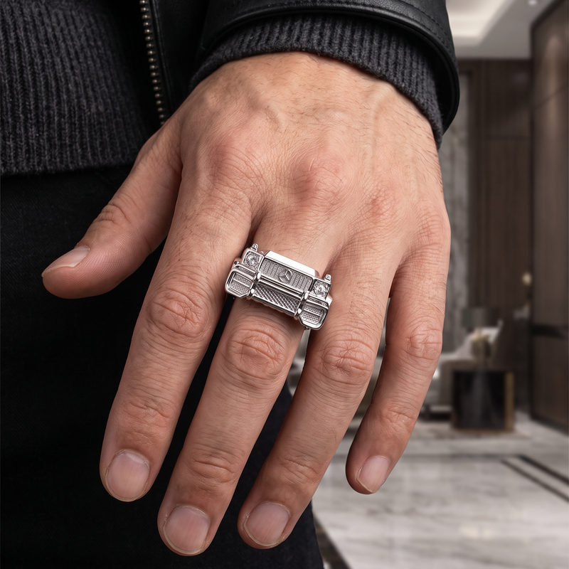 .925 Silver Wagon Ring 71723