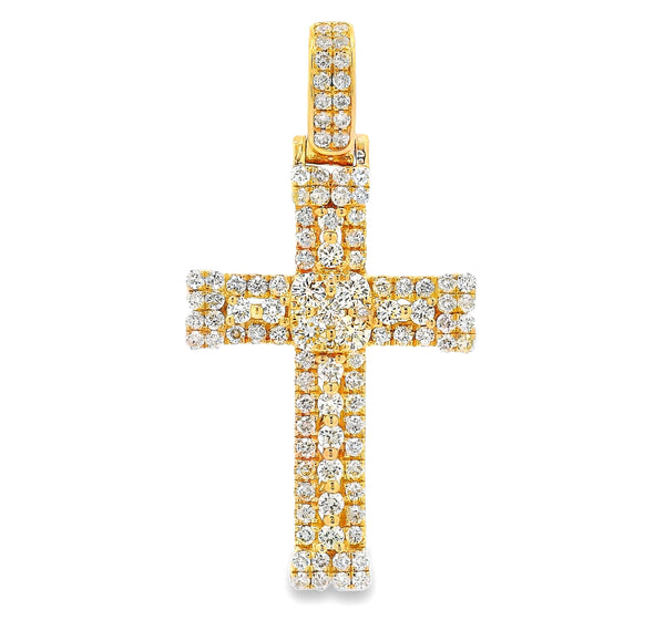 Celestial Cluster Cross Pendant 65840 | TraxNYC