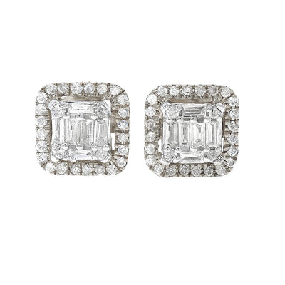 Baguette Diamond Earrings 70306