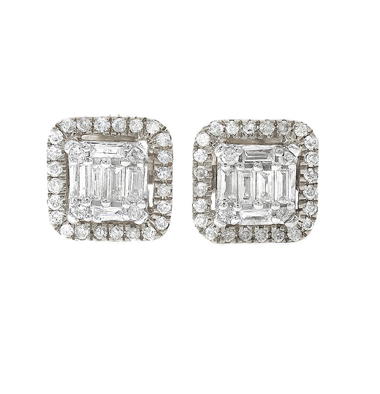 Baguette Diamond Earrings 70306