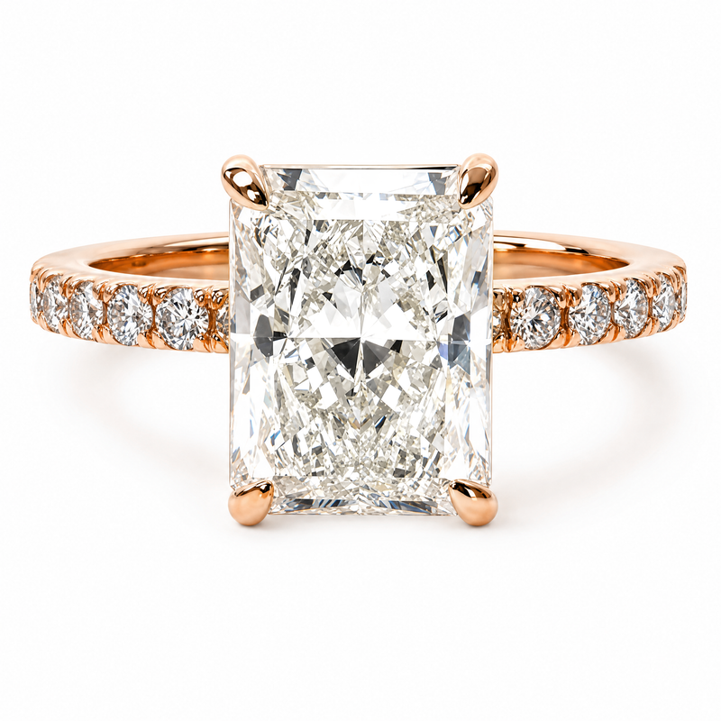 Radiant Cut Diamond Engagement Ring 68554