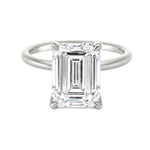 Emerald Diamond Engagement Ring 70116
