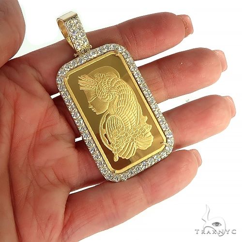 1 Ounce 24Karat Suisse 1oz Pamp Bar Pendant 57669 - Image 5