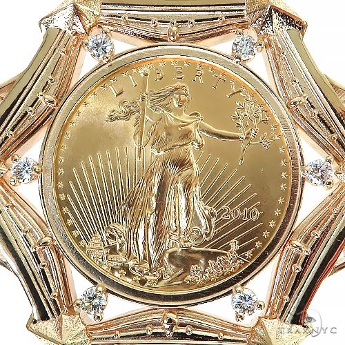 1 Oz Liberty Gold Coin Frame Pendant 68842 – TraxNYC