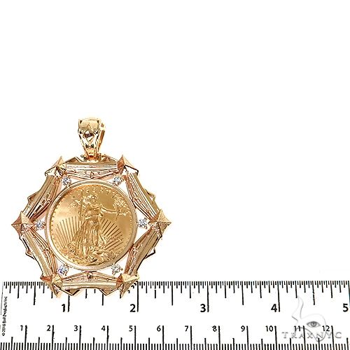 1 Oz Liberty Gold Coin Frame Pendant, photo 6 of 8