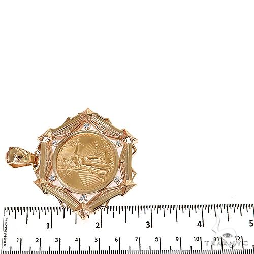 1 Oz Liberty Gold Coin Frame Pendant, photo 7 of 8