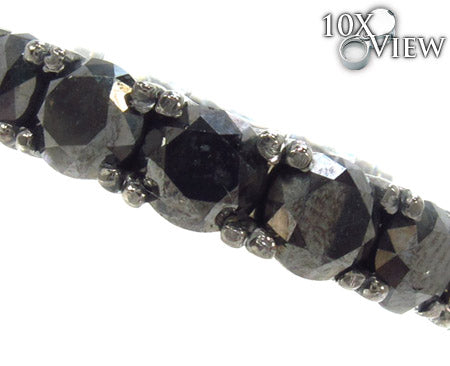 14K Gold Black Eternity Band 2, photo 3 of 7