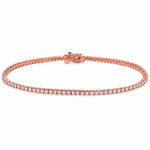 1.5 Pt Natural Diamond Tennis Bracelet 71657