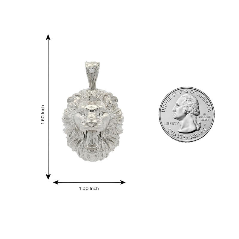 Limited Edition U.S. Government Silver Mini Lion Pendant Set 70965
