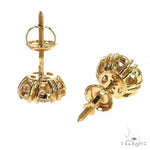 10 PT Diamond Flower Earrings (Lab) 68236 - Image 3