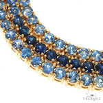 10 Pointe Blue Sapphire Tennis Chain 67191 - Image 3