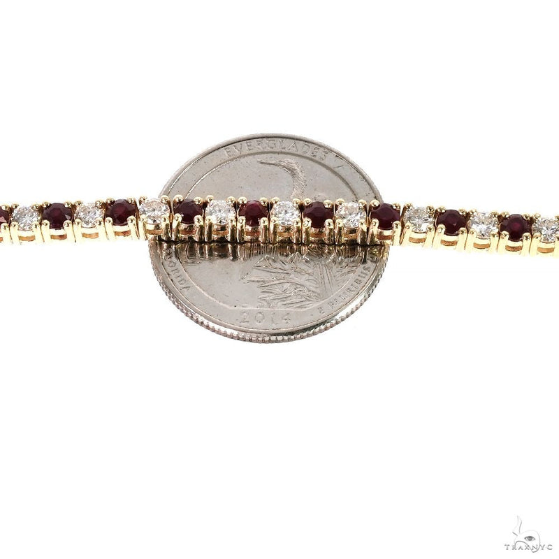 10 Pointer Ruby Glimmer Tennis Bracelet 70083 - Image 4