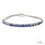 10 Pointer Water Sapphire Tennis Bracelet 67488 - Image 1