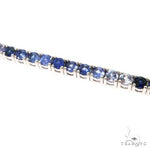 10 Pointer Water Sapphire Tennis Bracelet 67488 - Image 3