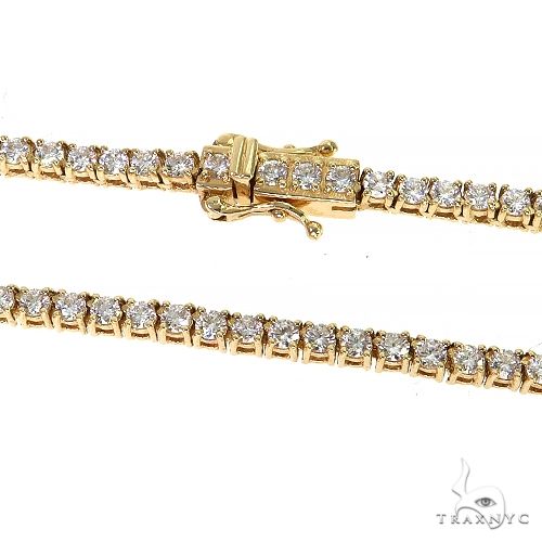 14K Gold tennis chain, 3.5 mm, photo 2 of 6