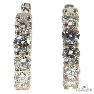 10 Pt Hoop Diamond Earrings (Lab) 68300 - Image 1