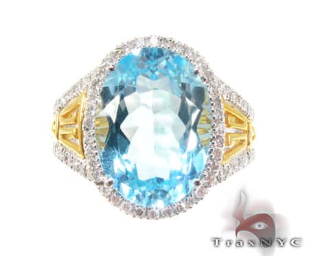 Light Blue Topaz Ring 2 10146 - Image 2