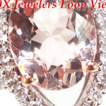 Diamond Pink Gemstone Ring 2 10147 - Image 4