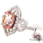 Diamond Pink Gemstone Ring 2 10147 - Image 1