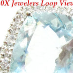 Blue Aquamarine Ring 10148 - Image 4