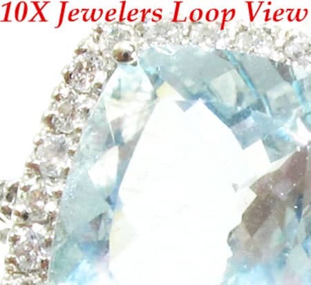 Blue Aquamarine Ring 10148 - Image 4