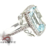Blue Aquamarine Ring 10148 - Image 1