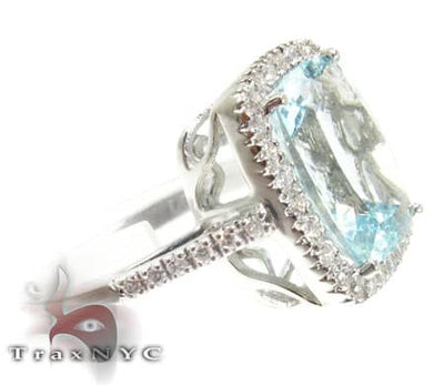 Blue Aquamarine Ring 10148 - Image 1