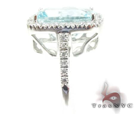 Blue Aquamarine Ring 10148 - Image 6