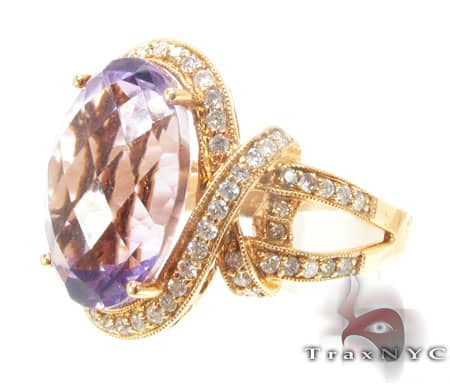 Ladies Pink Blossom Ring 10150 - Image 3