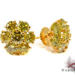 Canary Sunflower Earrings 10625 - Image 3