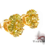 Canary Sunflower Earrings 10625 - Image 2