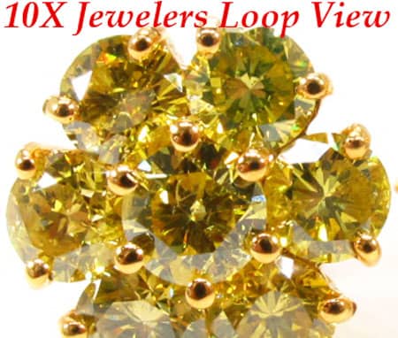 Canary Sunflower Earrings 10625 - Image 5