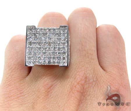 White Gold Mens Master Ring 10637 - Image 8
