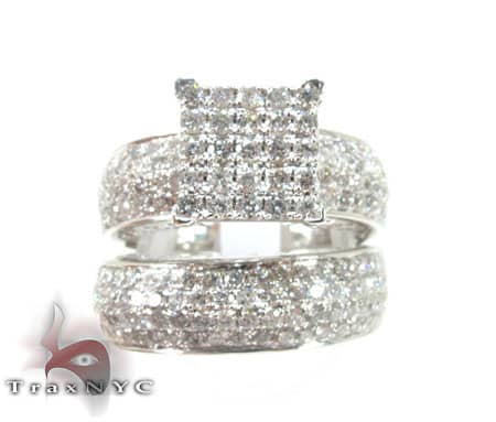 Beverly Wedding Ring Set 10646 - Image 2