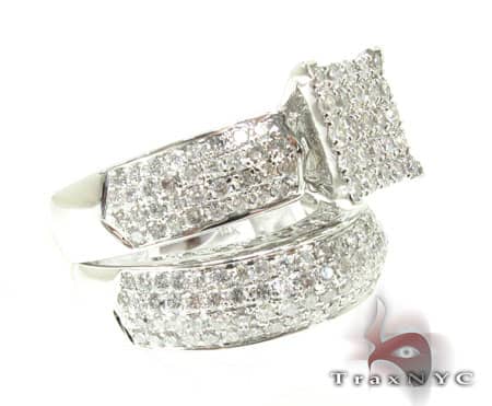 Beverly Wedding Ring Set 10646 - Image 3